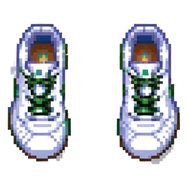 soccer cleats pixel art sticker