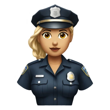 Sfw female cop sticker