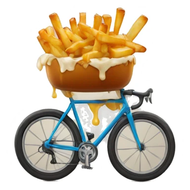 Poutine a velo  sticker