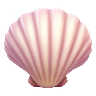 pastel pink shell realistic sticker