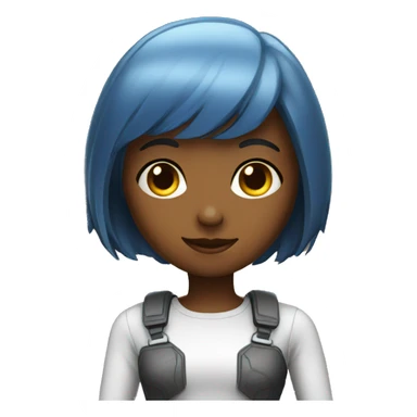 Chat bot girl sticker