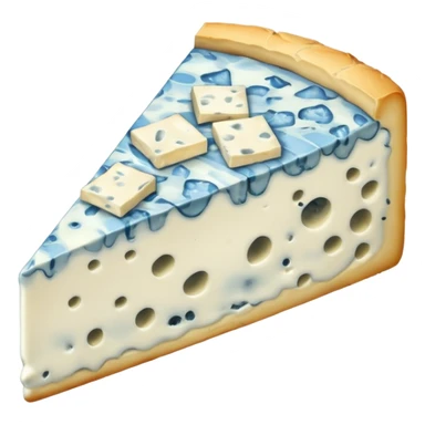 a good slice of blue cheese sticker