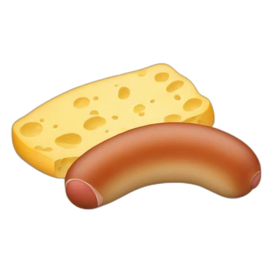sausage and cheese sticker