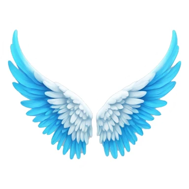 Angel Wings with blue sticker