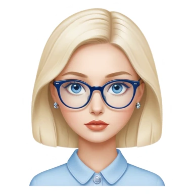Hyper Realistic beautiful dior model, blue eyes and glasses  sticker