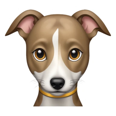 Create a brindle whippet emoji sticker