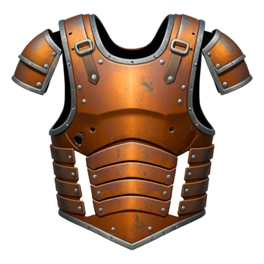 Rusted warrior body armor sticker