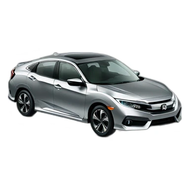 2016 Honda civic silver sticker