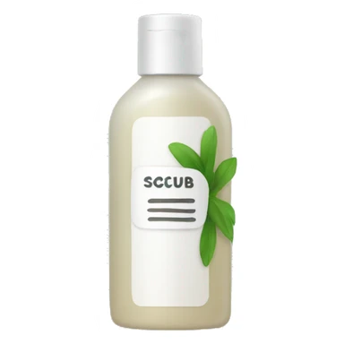 bottle of scalp scrub sticker
