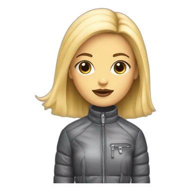 Balenciaga style girl sticker