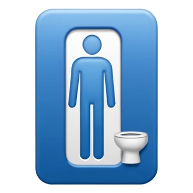 men yazan tuvalet tabelası sticker