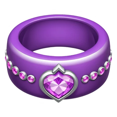 anel de casamento branco e roxo sticker