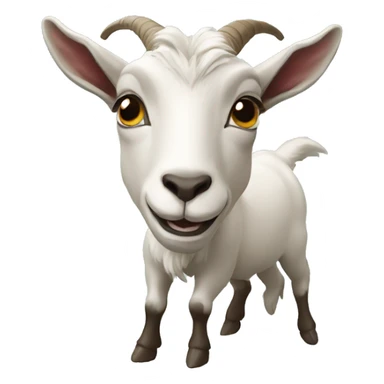 a bucking goat sticker