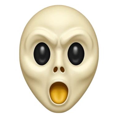 Un emoji de scream sticker
