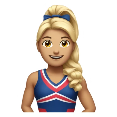 A cheerleader sticker