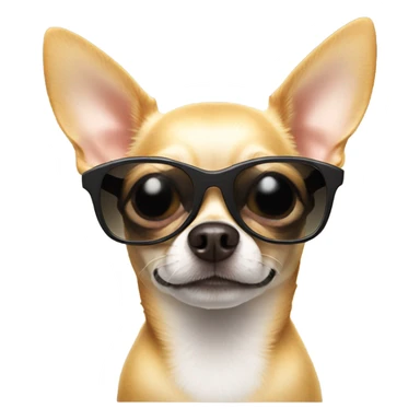 Chihuahua wearing sunglasses sticker