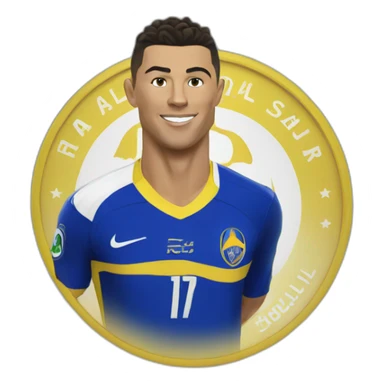 Ronaldo at al nassr sticker