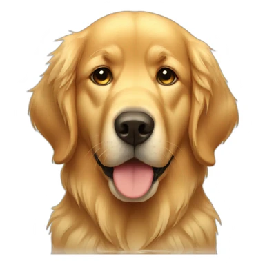very sad golden retriever sticker