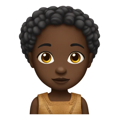 un petit bebe noir africain en afrique sticker