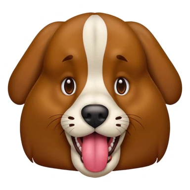 Big dawg with tongue out sticker