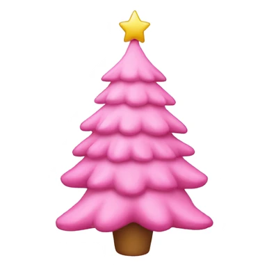 Pink Christmas tree  sticker