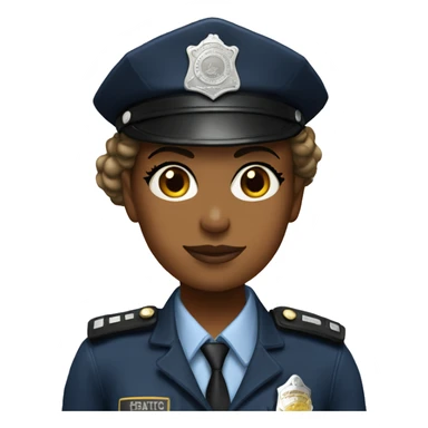 The police girl honours sticker