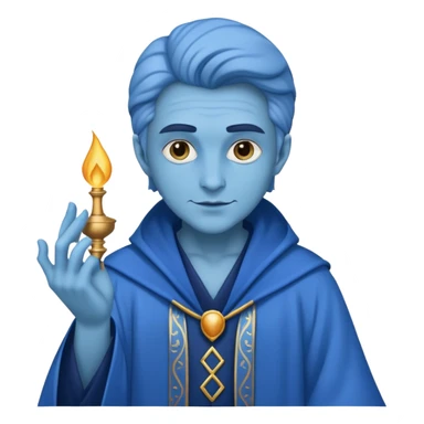 Un magicien blue sticker