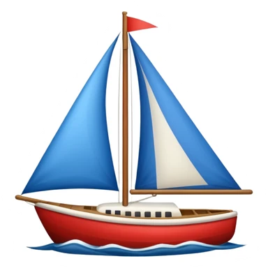 Americana style sailboat sticker