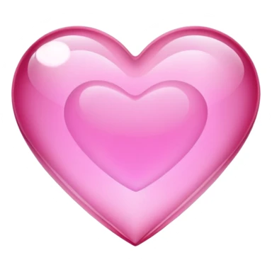 crystal heart pink sticker