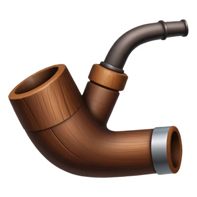 Dark brown doodle with a pipe sticker