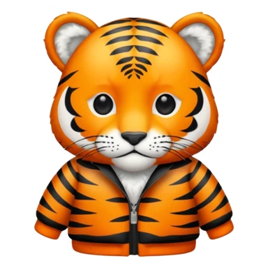 Tiger Patterned Clothes no tiger sticker