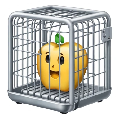 iPhone locked in cage sticker