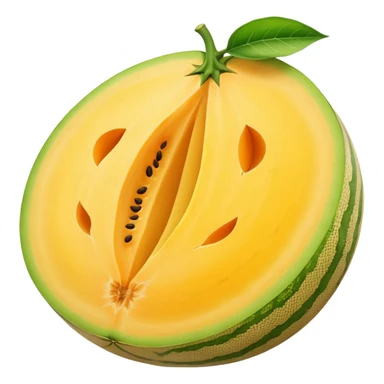 yellow melon uncut sticker