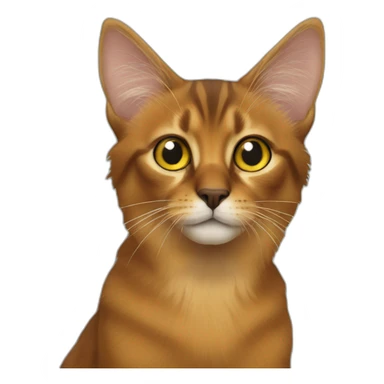 somali cat sticker