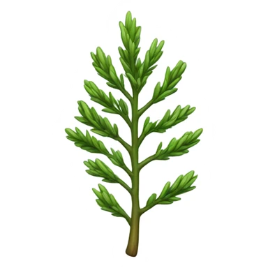 a young cypress branch sticker