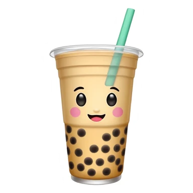 Boba tea sticker
