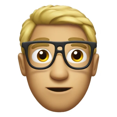 Giga chad with glasses sticker