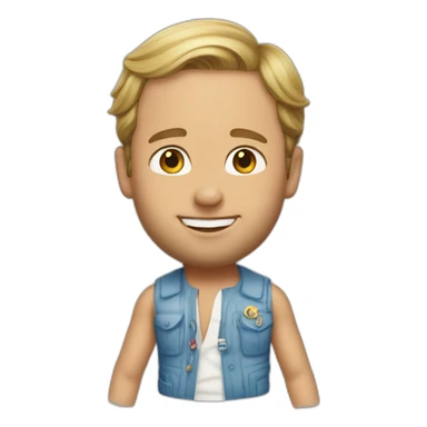 Prince William as beach bum sticker