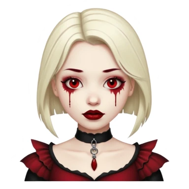 A gothic style bite me sticker