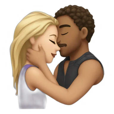 kiss and cuddle sticker