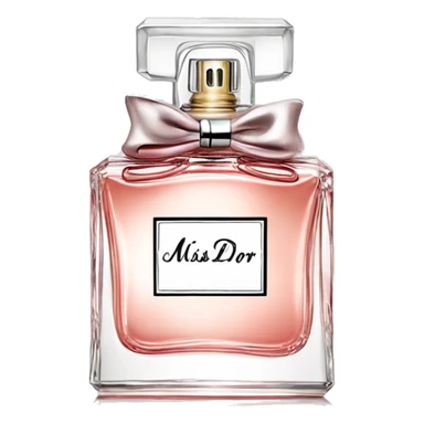 Perfume bottle miss dior  sticker