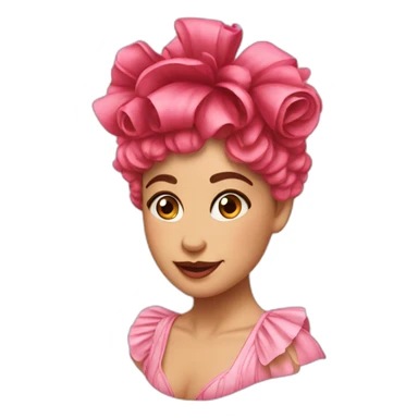 Fleur cancan sticker