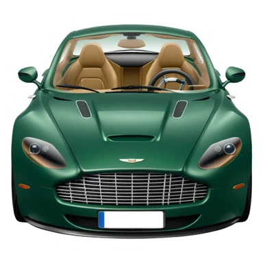 green aston martin doors open sticker