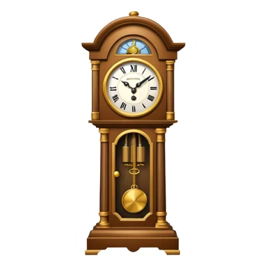 grandfather clock sticker