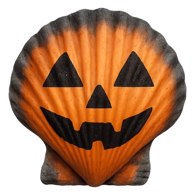 halloween seashell, remove background sticker