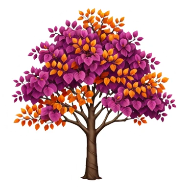 cercis in fall sticker