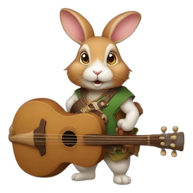 Rabbit bard sticker