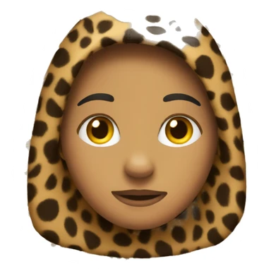 Blanked with cheetah print sticker