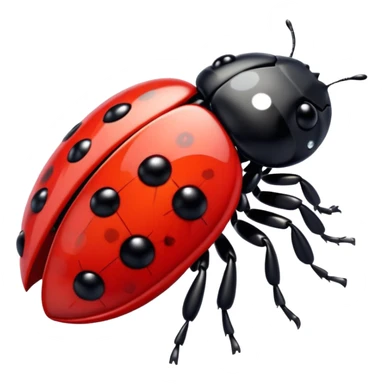 Swarovski ladybug sticker