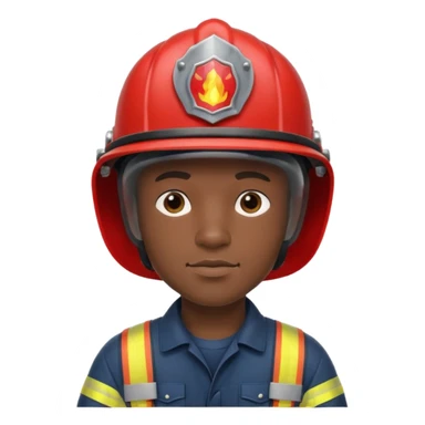 Black fireman sticker